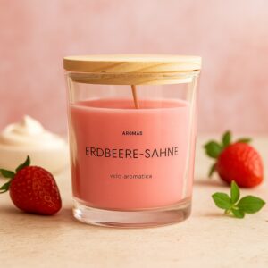 Duftkerze – Erdbeer Sahne